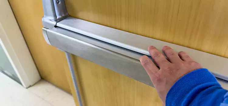 Installing a Push Bar on a Door Placentia